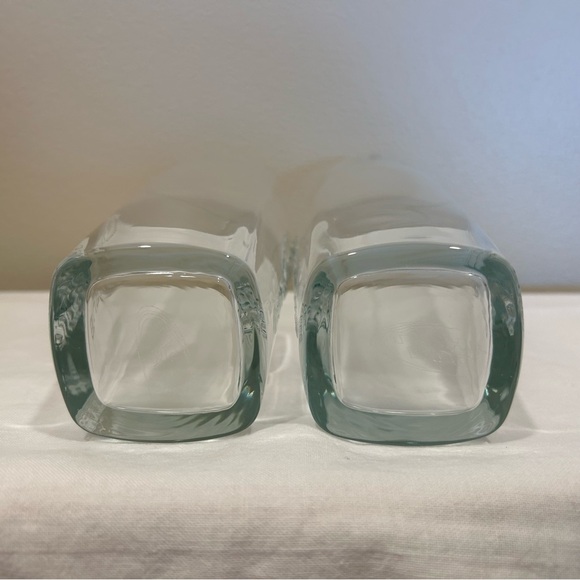 Bud Light Beer 2 Clear Raised Logo Tapered Drinking Pilsner Glasses 7” Tall - Picture 6 of 8